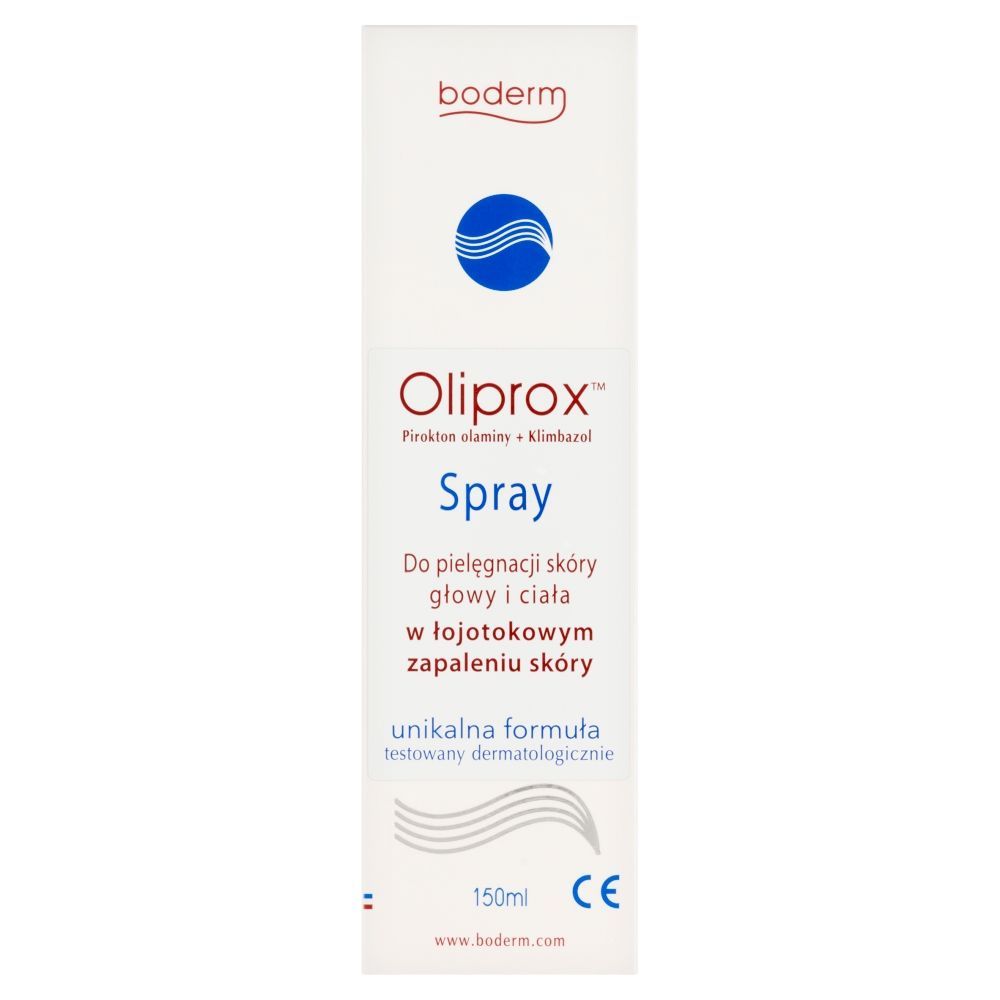 Oliprox, spray do pielęgnacji głowy i ciała w łojotokowym zapalenia sk&oacute;ry, 150 ml
