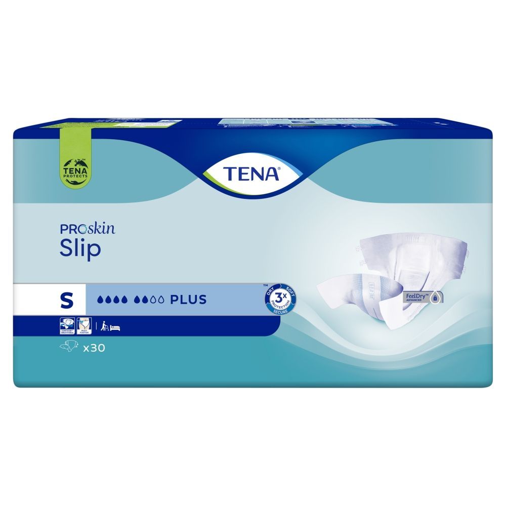 TENA Slip ProSkin Plus, pieluchomajtki, small, 30 szt.