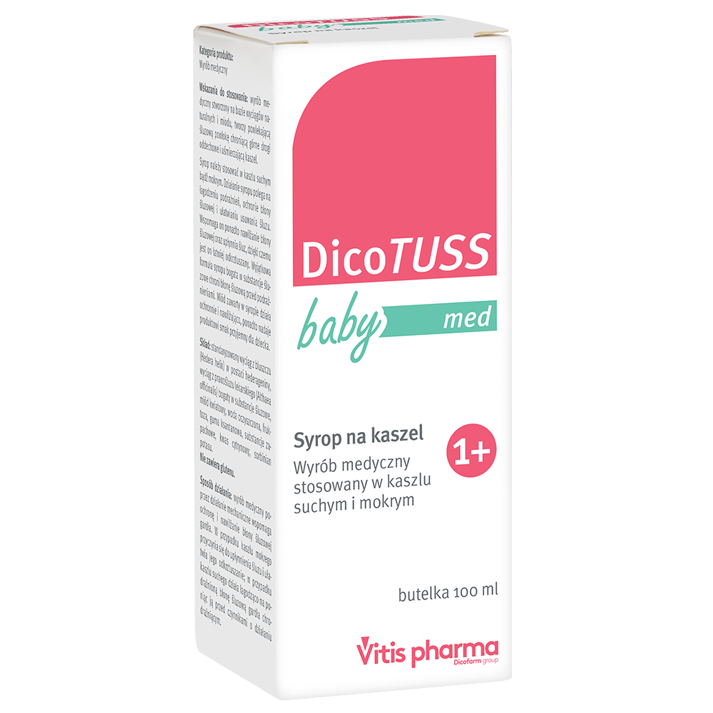 DicoTUSS Baby Med, syrop na kaszel, 100 ml
