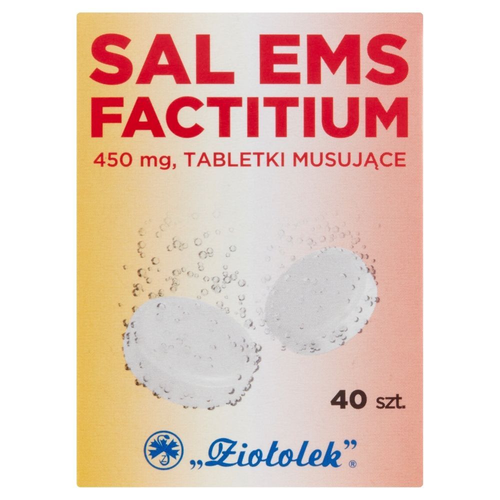 Sal Ems factitium, 450 mg, 40 tabletek musujących