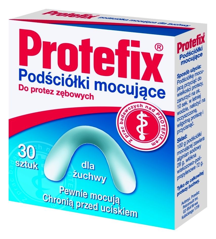 Protefix, podści&oacute;łka mocująca dla żuchwy, 30 szt.