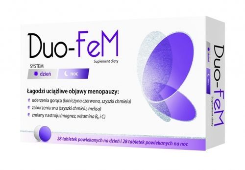 Duo-Fem, tabletki na dzień, 28 szt + tabletki na noc, 28 szt.