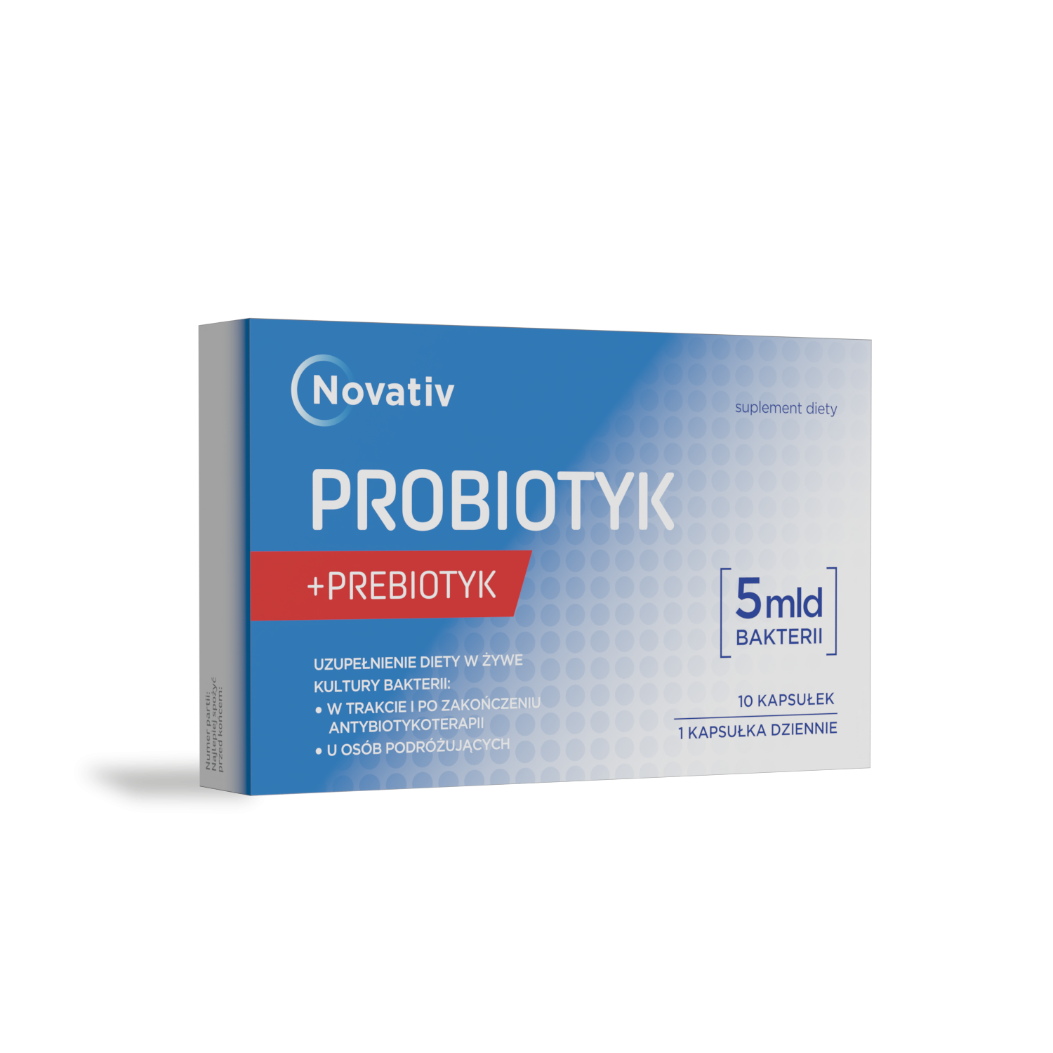 Novativ Probiotyk 5 mld bakterii, kapsułki, 10 sztuk