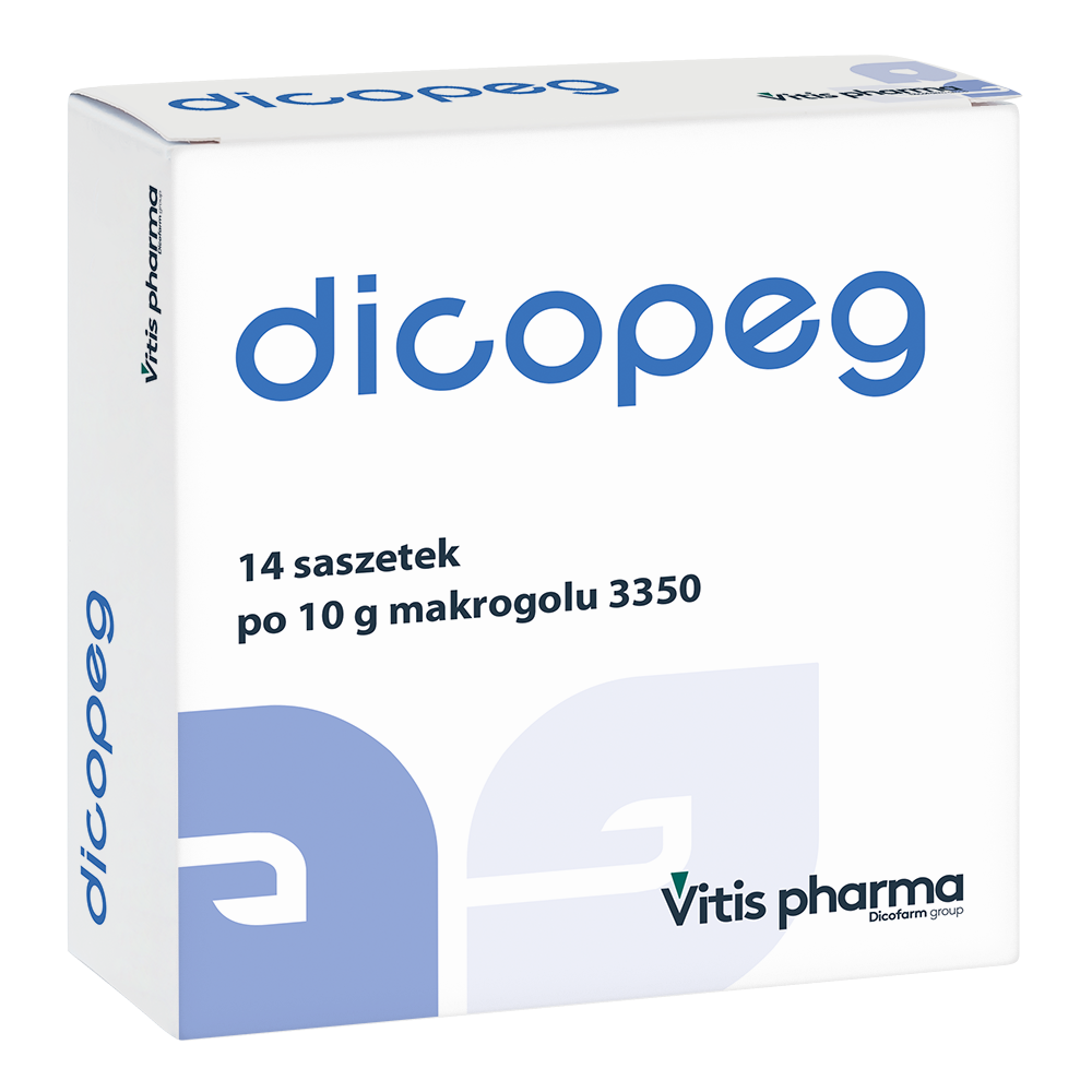 Dicopeg, proszek do sporządzania roztworu doustnego, 10 g, 14 saszetek