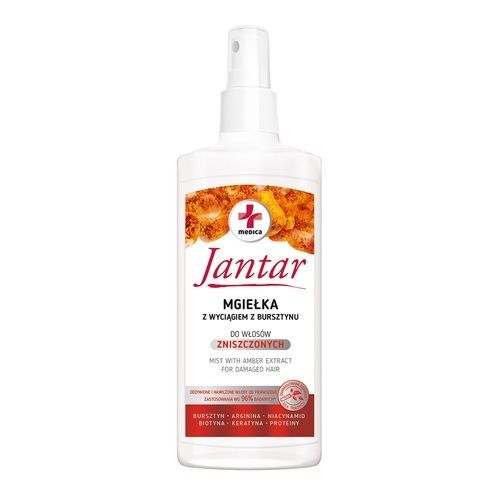 Jantar Medica, mgiełka z wyciągiem z bursztynu do włos&oacute;w zniszczonych, 200 ml