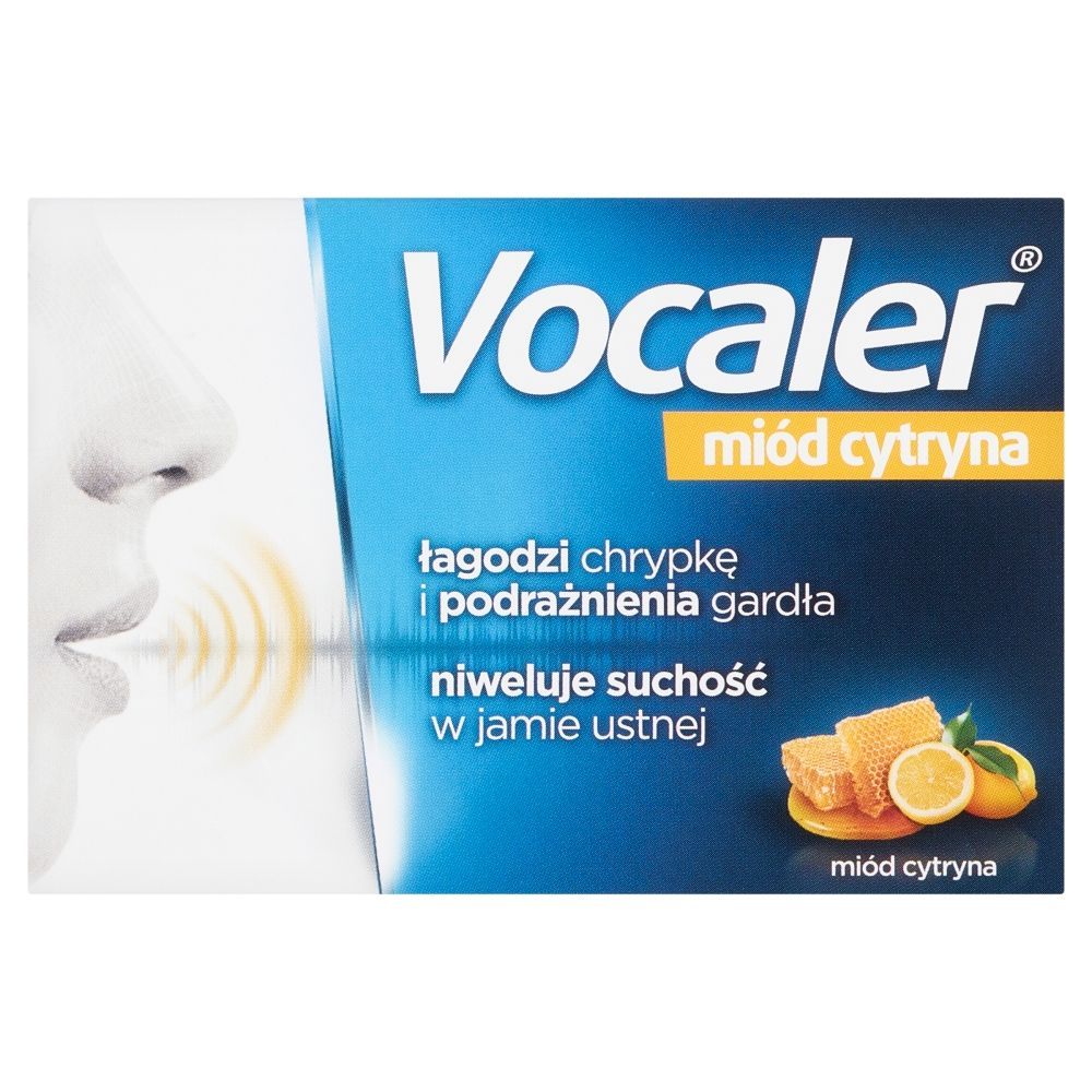 Vocaler mi&oacute;d cytryna, pastylki do ssania, 12 szt.
