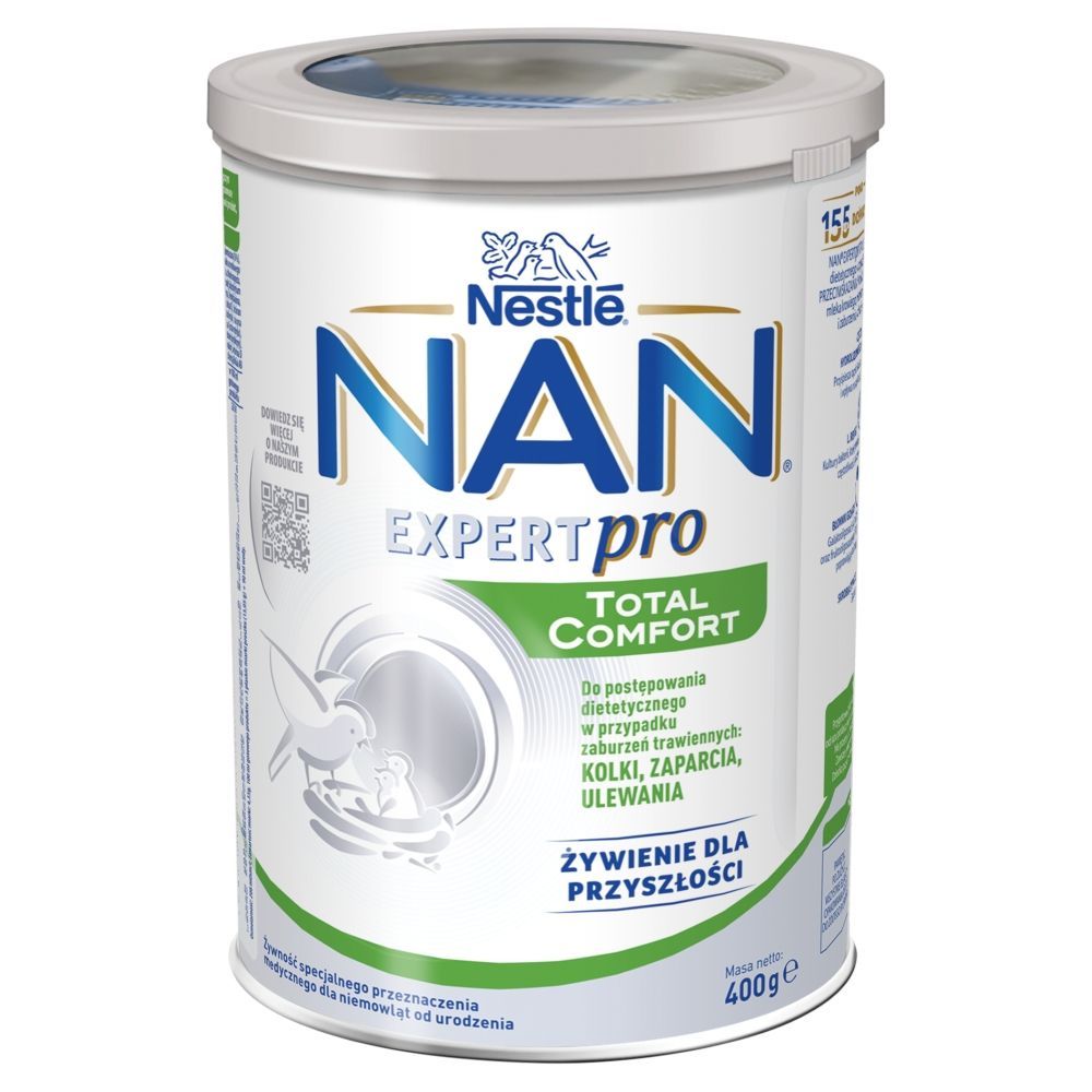 Nestle Nan ExpertPro Total Comfort, kolki, zaparcia, ulewania dla niemowląt od urodzenia, 400 g