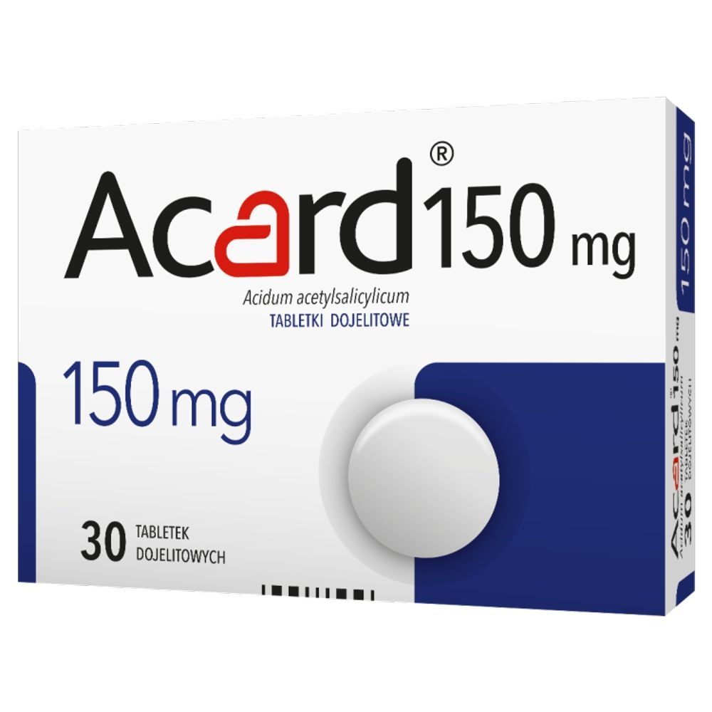 ACARD, 150 mg, tabletki dojelitowe