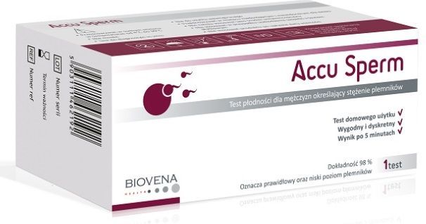 Accu Sperm, test płodności dla mężczyzn określający stężenie plemnik&oacute;w, 1 szt.