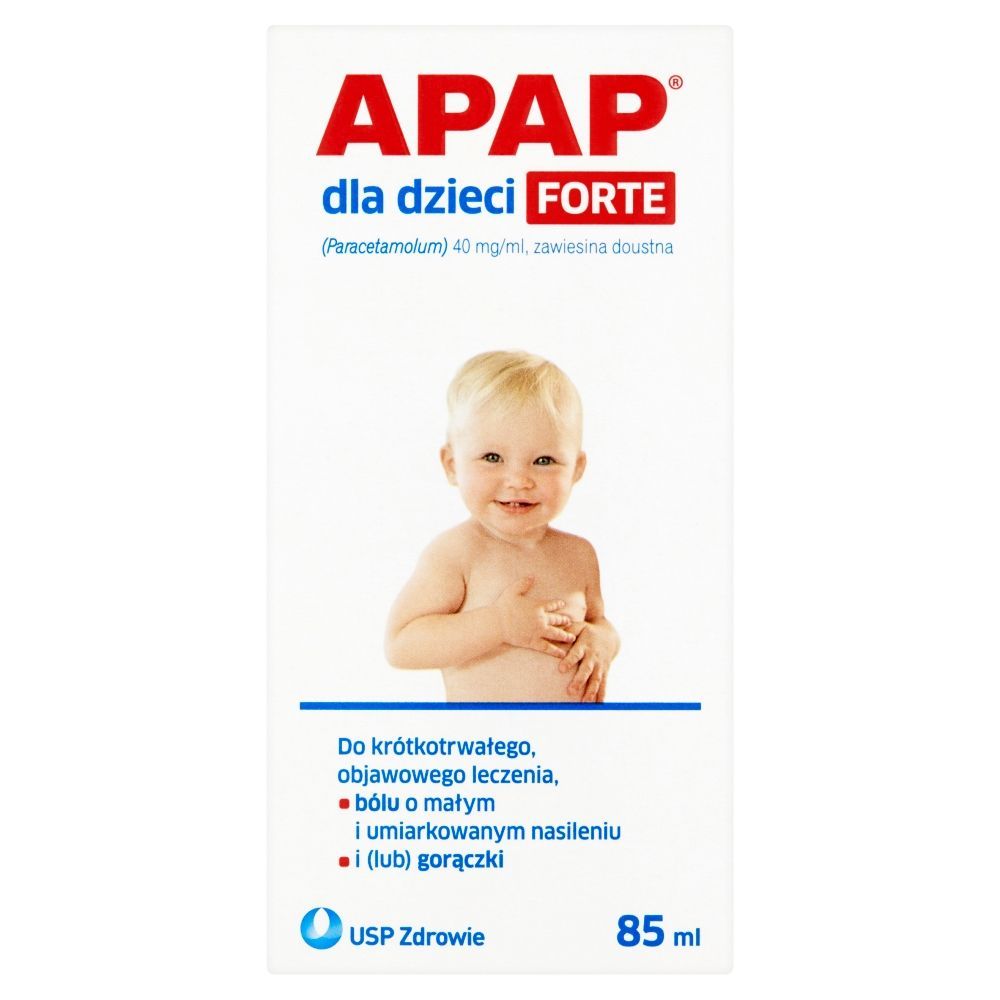 Apap dla dzieci forte, 40 mg/ml, zawiesina doustna, 85 ml