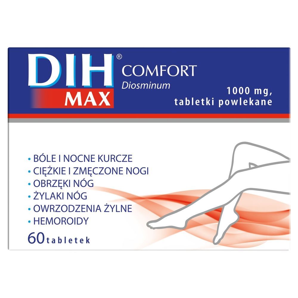 DIH Max Comfort, 1000 mg, tabletki powlekane, 60 szt.