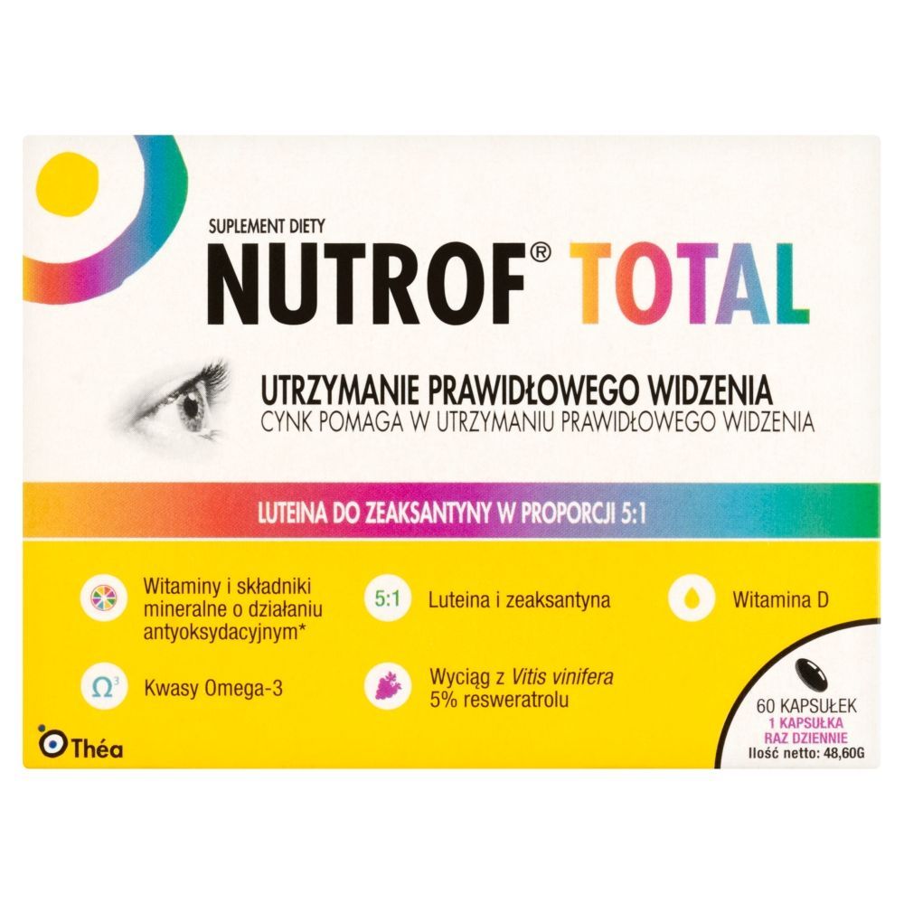 Nutrof Total, z witaminą D3, kapsułki, 60 szt.
