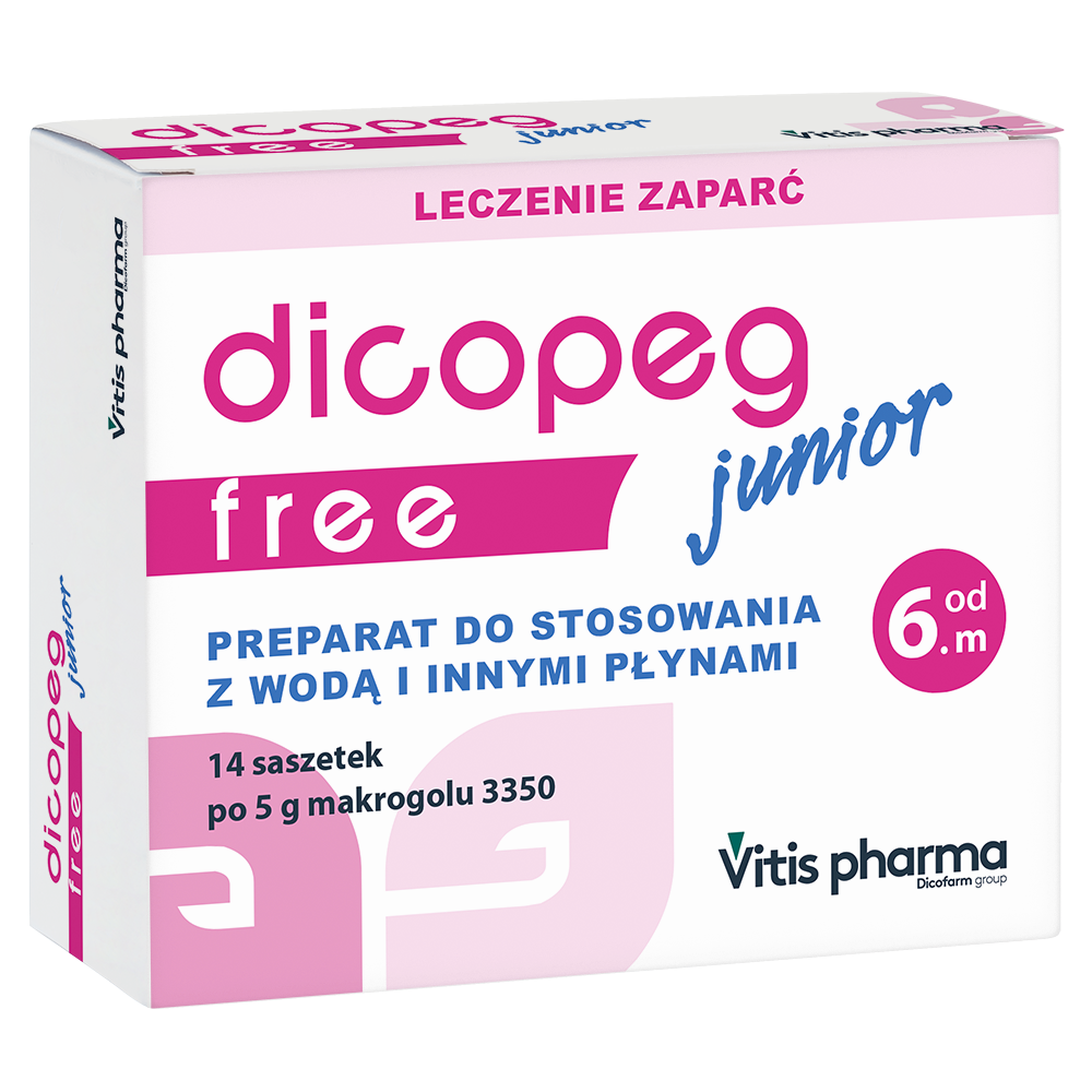 Dicopeg Junior Free, proszek, 5 g, 14 saszetek