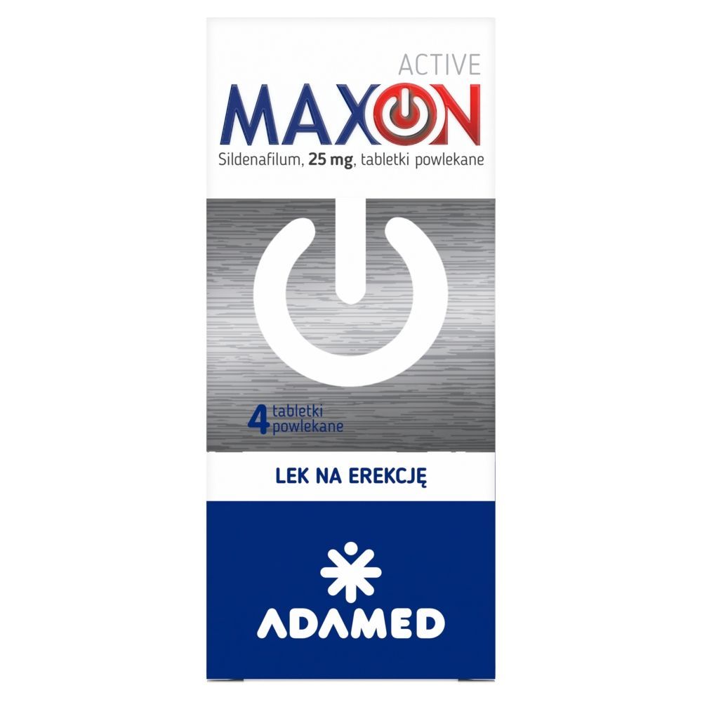 MAXON ACTIVE, 25 mg, tabletki powlekane 4 sztuki