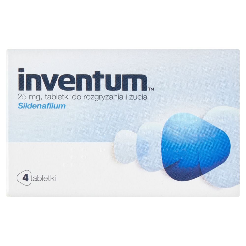 Inventum, 25 mg, tabletki do rozgryzania, żucia, 4 szt.