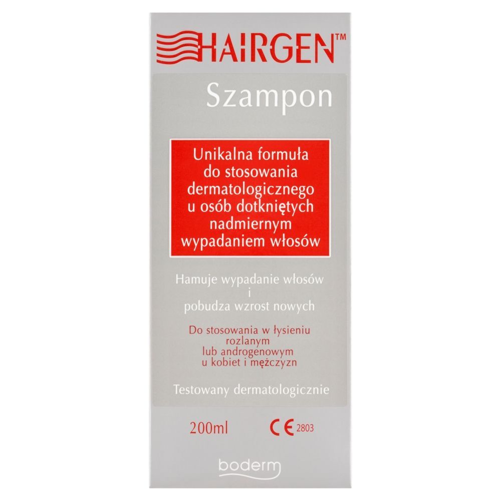 Hairgen, szampon przeciw wypadaniu włos&oacute;w, pobudza wzrost nowych, 200 ml