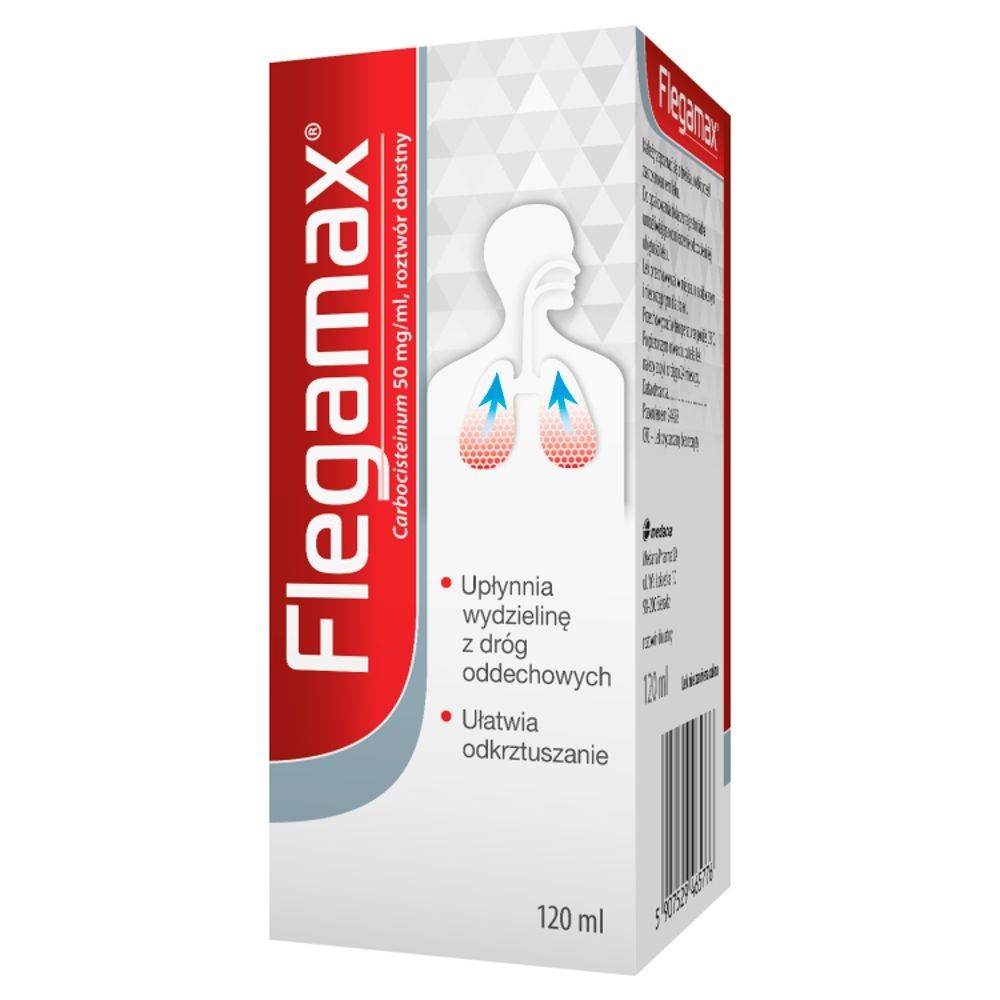 Flegamax, 50 mg/ml, roztw&oacute;r doustny, 120 ml płynu