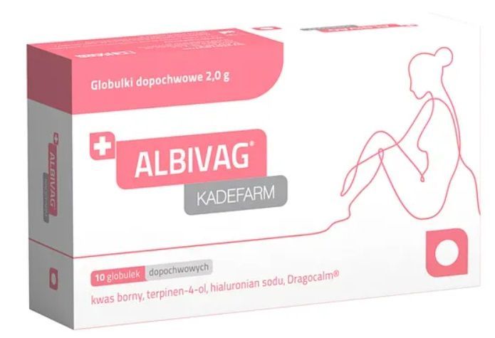 Albivag Kadefarm, globulki dopochwowe, 10 szt.