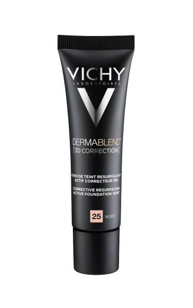 Vichy Dermablend 3D, podkład wyr&oacute;wnujący powierzchnię sk&oacute;ry, 25 Nude, 30 ml