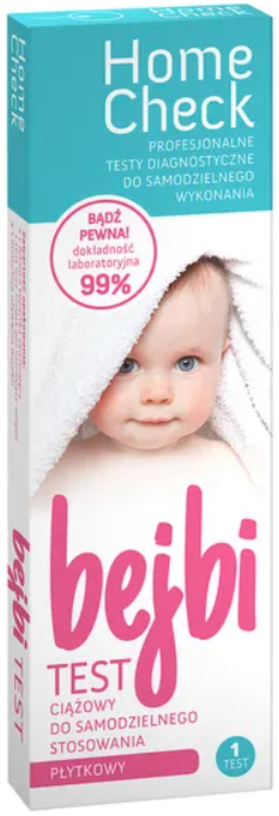 Bejbi Home Check test ciążowy płytkowy, 1 szt.