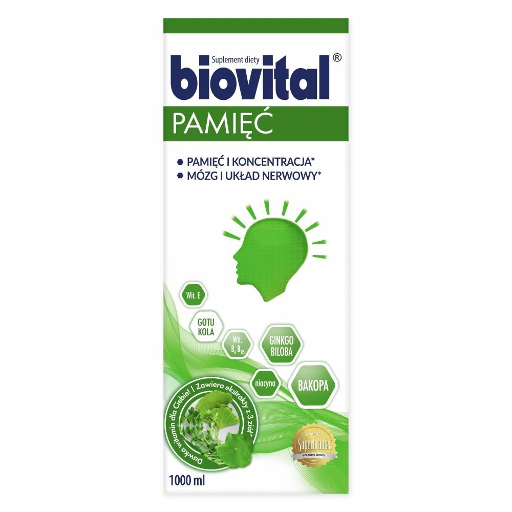 Biovital Pamięć, płyn, 1000 ml