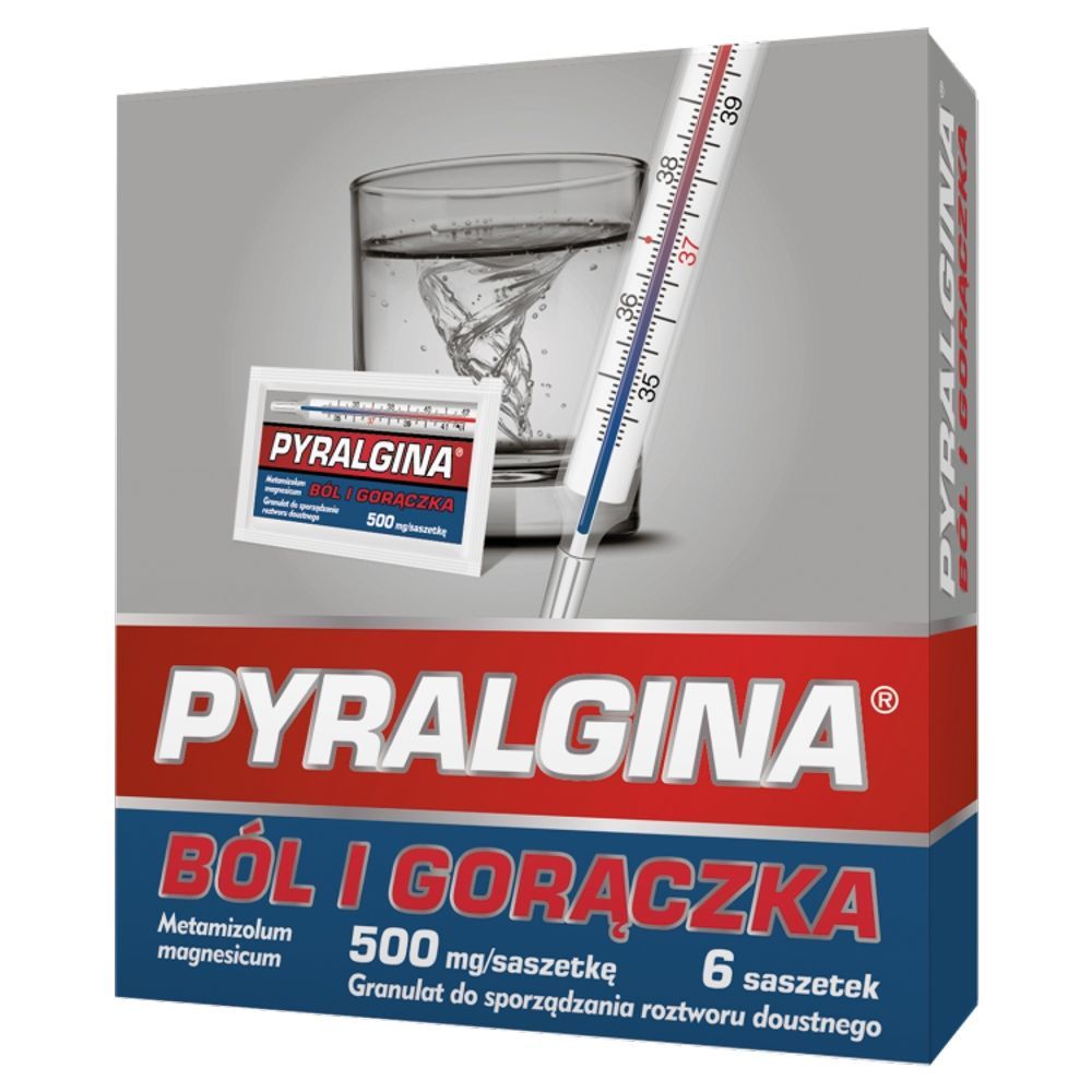 Pyralgina Gorączka, 500 mg, granulat w saszetkach, 6 szt.