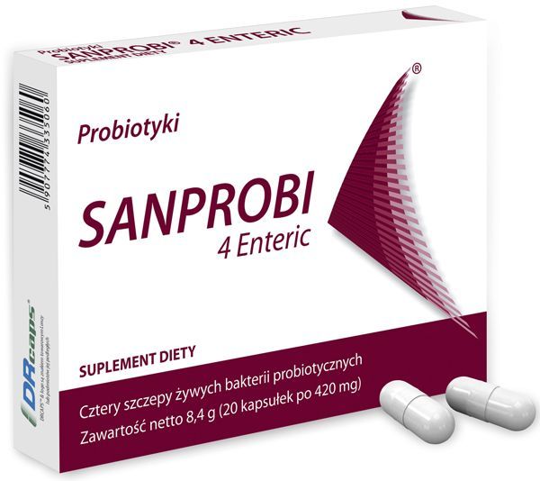Sanprobi 4 Enteric, kapsułki, 20 szt.