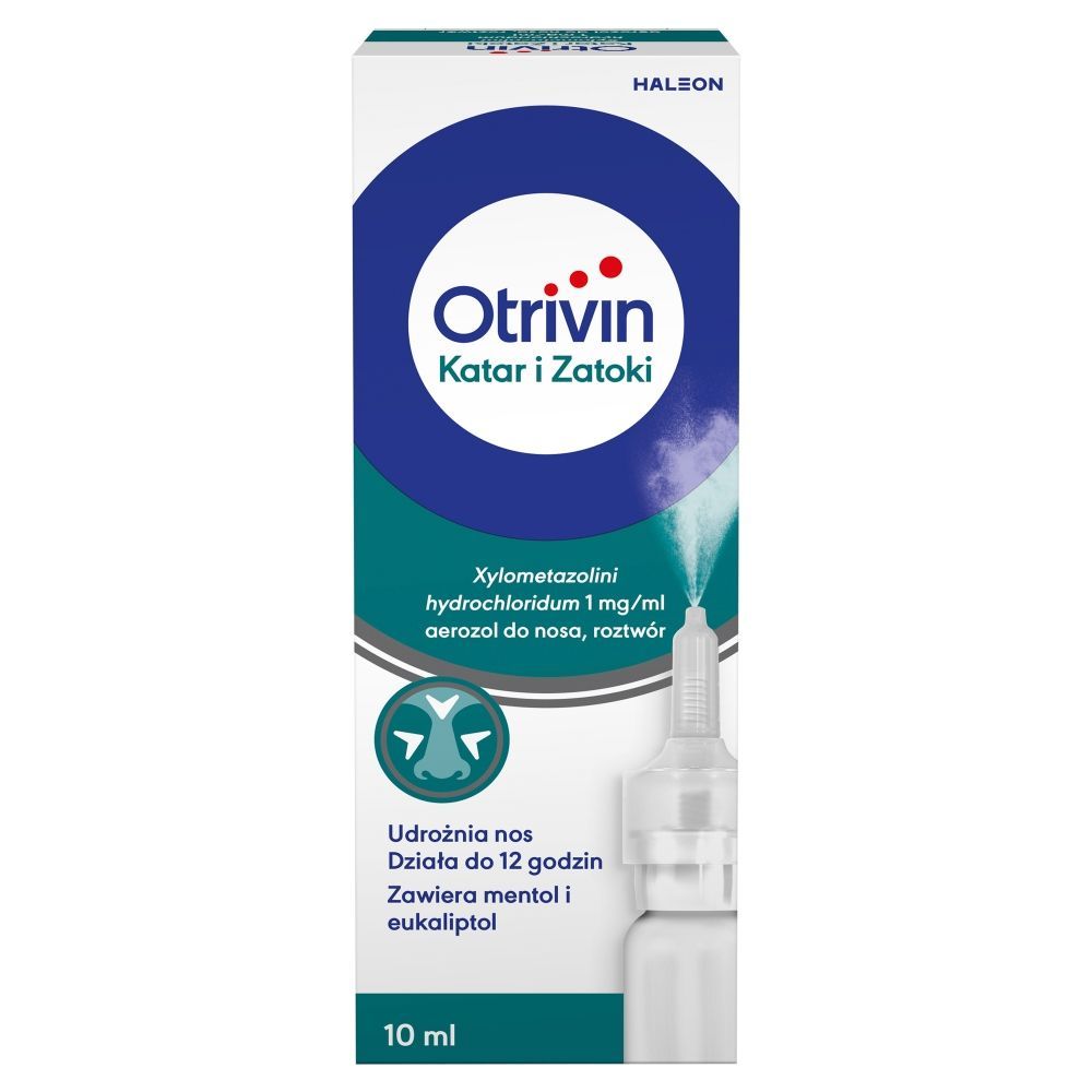 Otrivin Katar i Zatoki, 1 mg/ml, aer.do nosa, 10 ml, but.