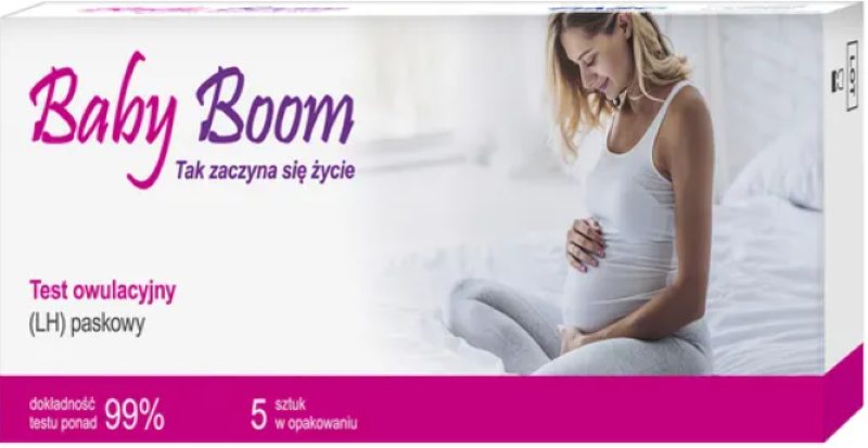 Baby Boom, test, owulacyjny (LH),paskowy, 5 szt