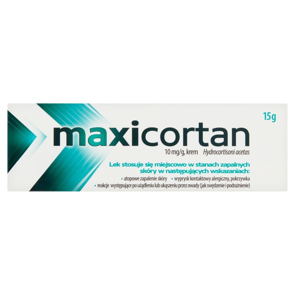 Maxicortan, 10 mg/g, krem, 15 g