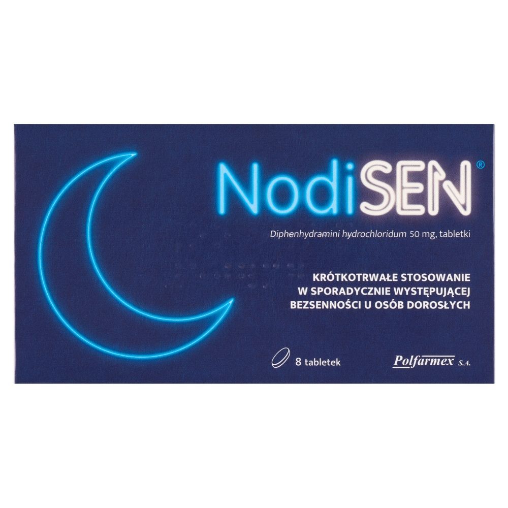 NODISEN, 50 mg, tabletki, 8 sztuk