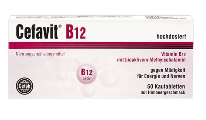 Cefavit B12, tabletki do żucia, 60 szt.