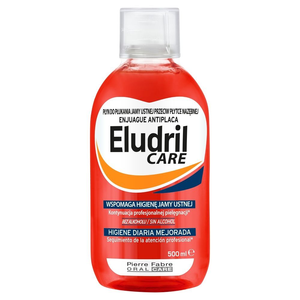 Eludril Care, płyn do codziennej higieny jamy ustnej, 500 ml