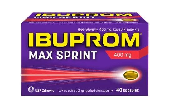 Ibuprom Max Sprint, 400 mg, kapsułki miękkie, 40 szt.
