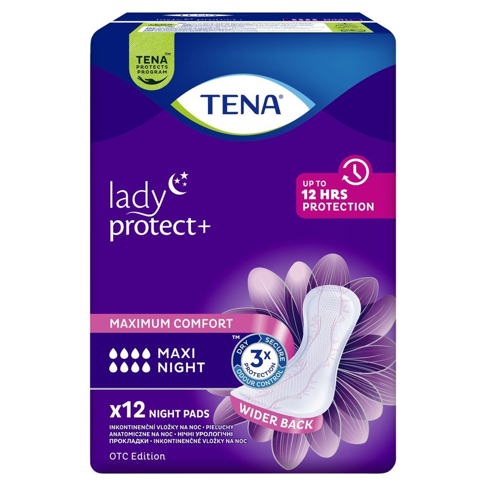 TENA Lady Maxi, night, wkładki, 12 szt.