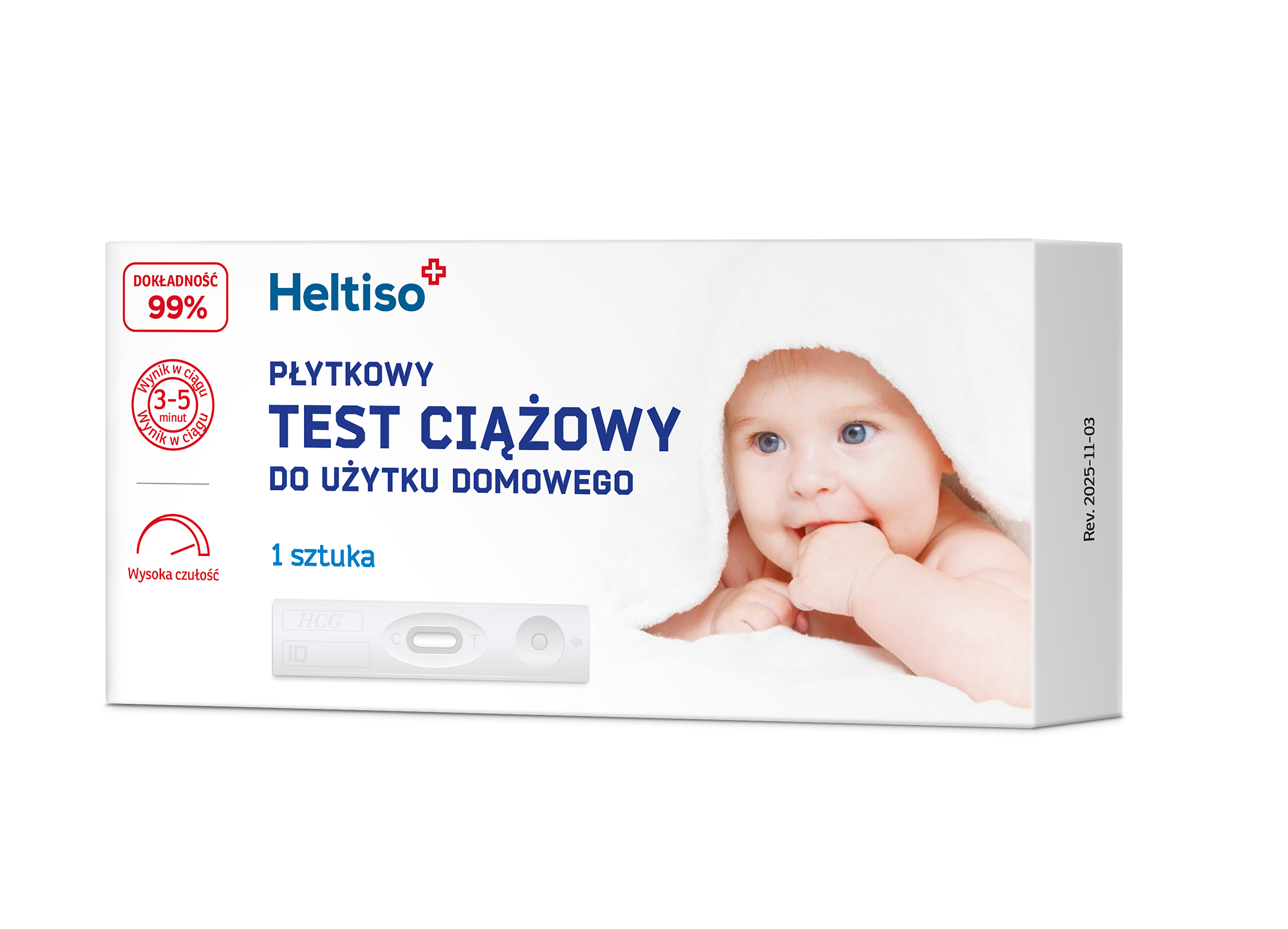 Heltiso test ciążowy płytkowy do użytku domowego