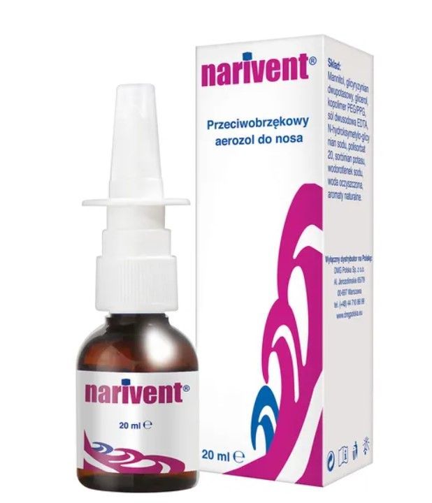 Narivent, aer.do nosa, przeciwobrzekowy, 20 ml