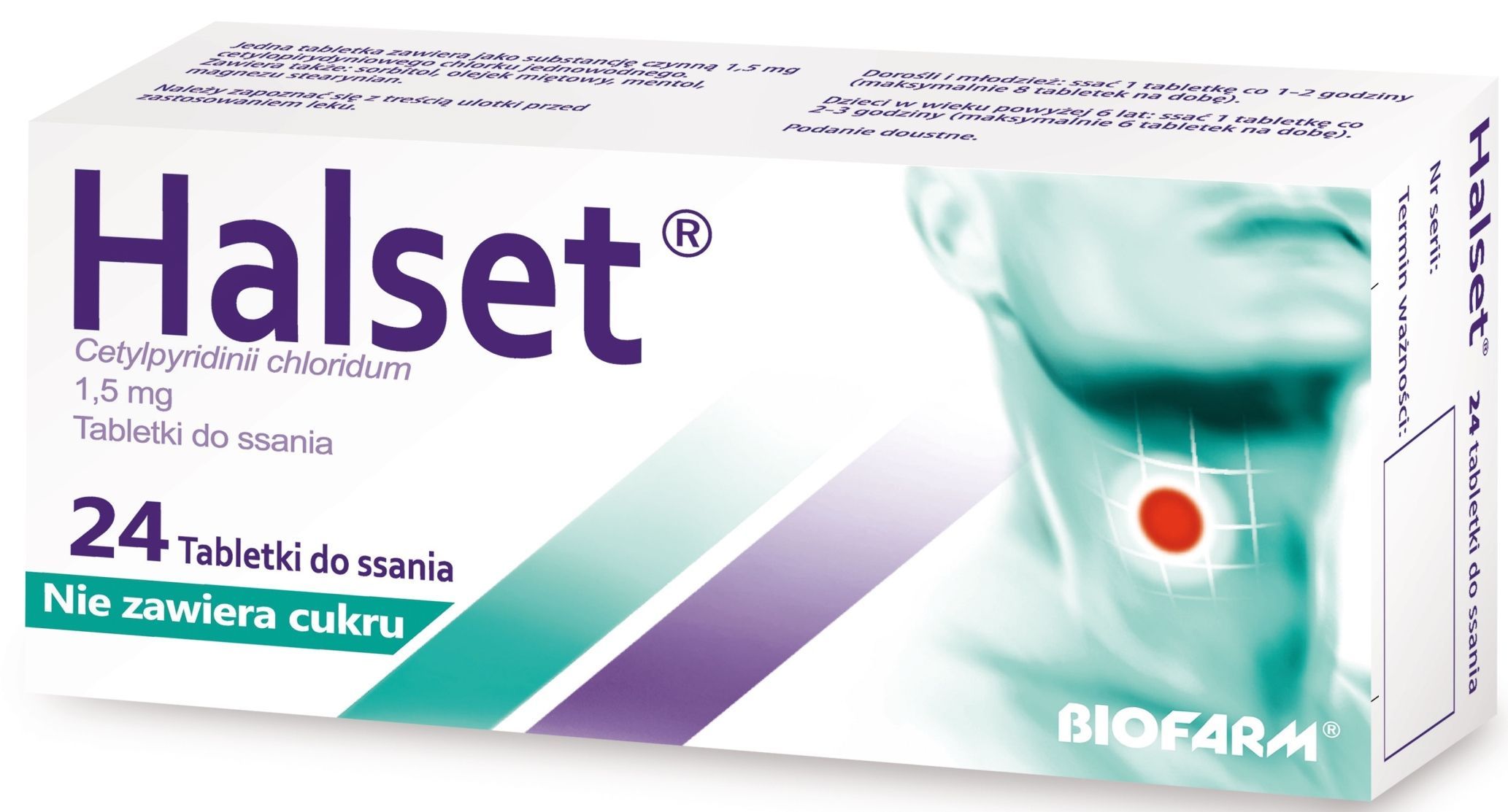 HALSET, 1,5 mg, tabletki do ssania, 24 sztuki