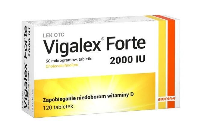 Vigalex Forte, 50 mcg (2000 IU), tabletki, 120 sztuk