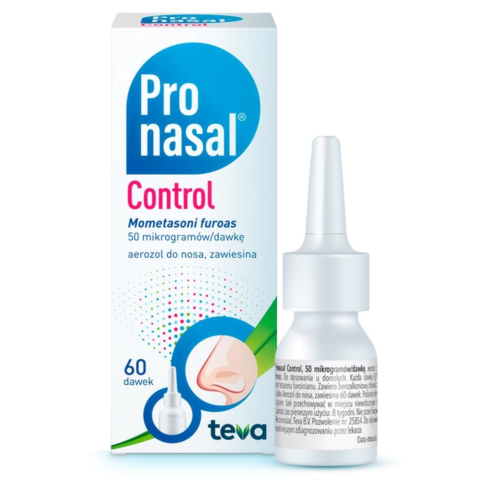 Pronasal Control, 50 mikrogram&oacute;w/dawkę, aerozol do nosa, 60 dawek