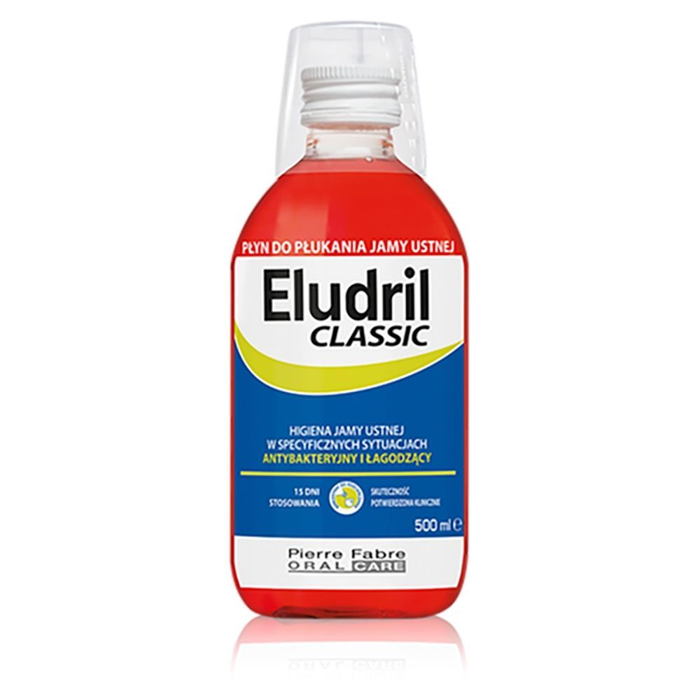 Eludril Classic, płyn do płukania jamy ustnej, 500ml