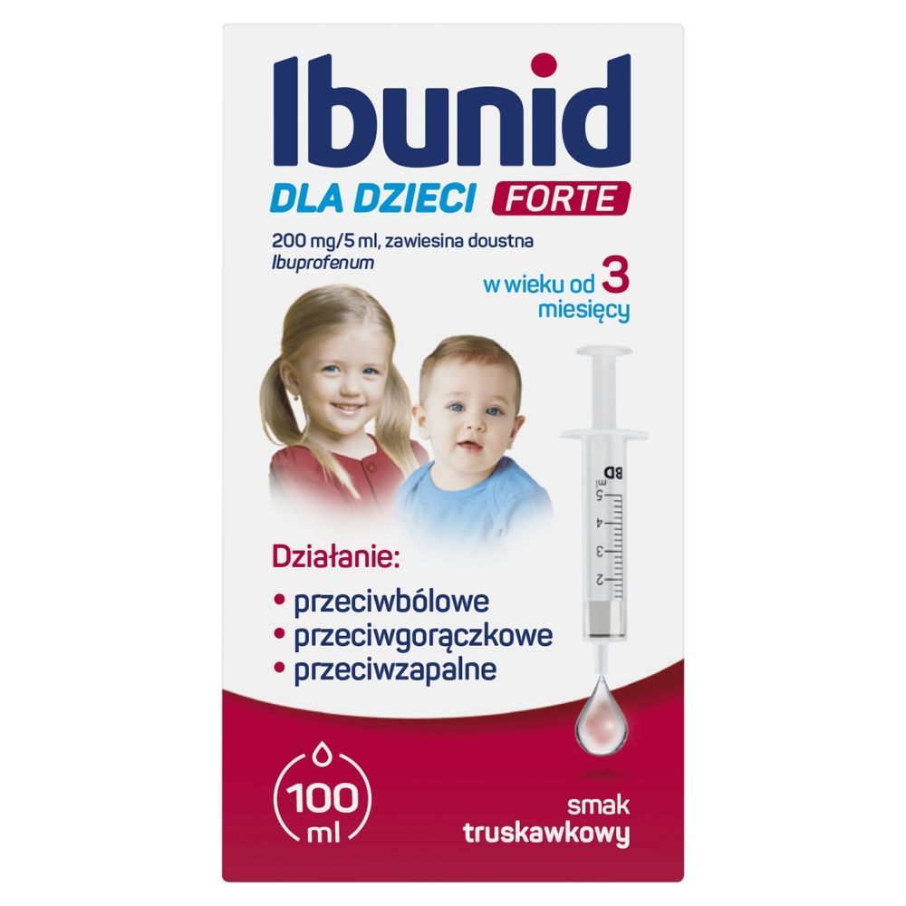 Ibunid dla dzieci Forte, 200 mg/5 ml,zaw.doustna,100 ml