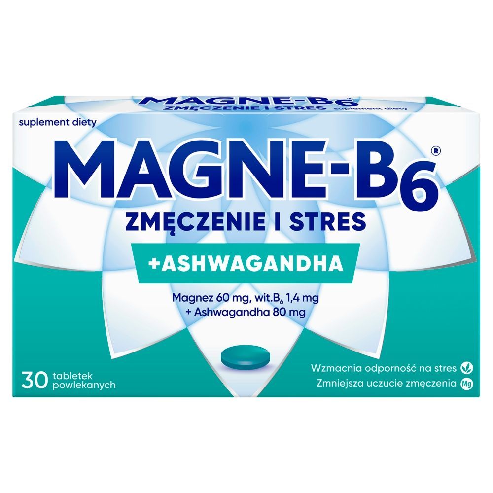 Magne-B6 Zmęczenie i stres, tabletki powlekane, 30 szt.