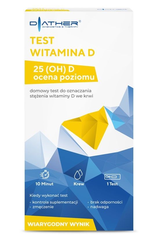 Test Witamina D, do oznaczenia stężenia witaminy D we krwi, 1 szt.