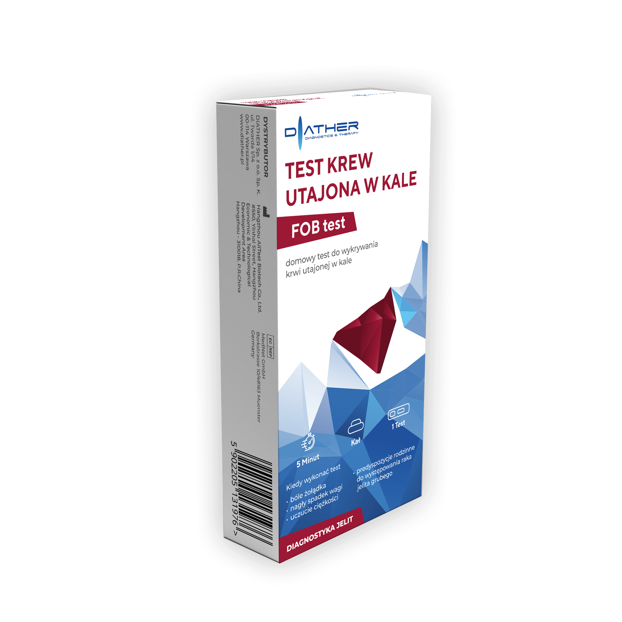 Test krew utajona w kale, 1 szt.