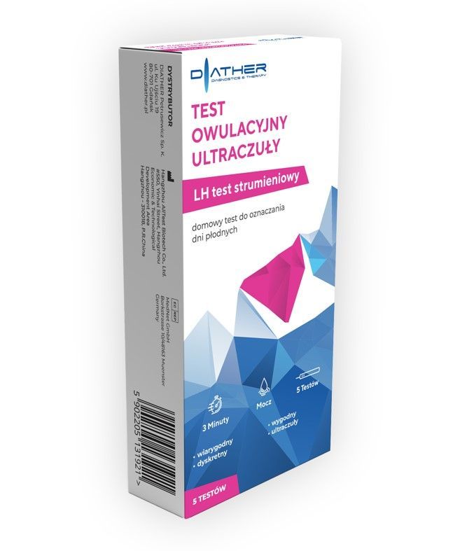 Test Owulacyjny Ultraczuły, strumieniowy, 5 szt.