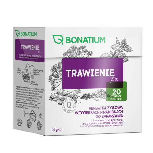 Bonatium Trawienie fix, herbatka ziołowa, 20 sztuk
