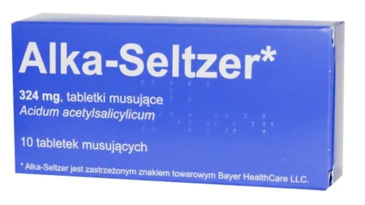 Alka-Seltzer, 324 mg,tabl.musuj.,(i.row),Delf,Bulg,10 szt