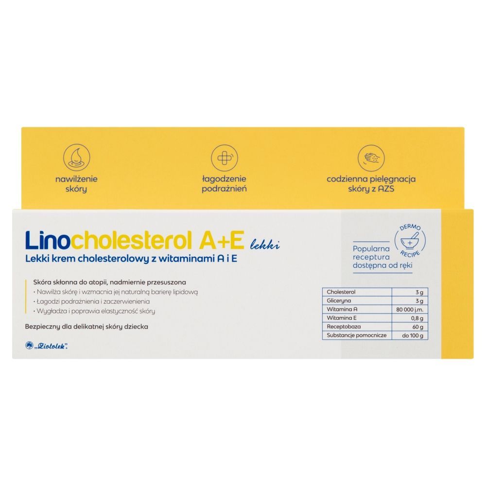 Linocholesterol A+E, krem,lekki,cholesterolowy,z wit.A,E,80g