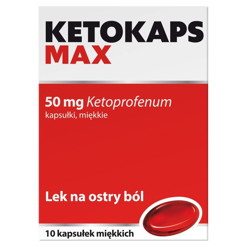 Ketokaps Max, 50 mg, kapsułki, miękkie, 10 sztuk